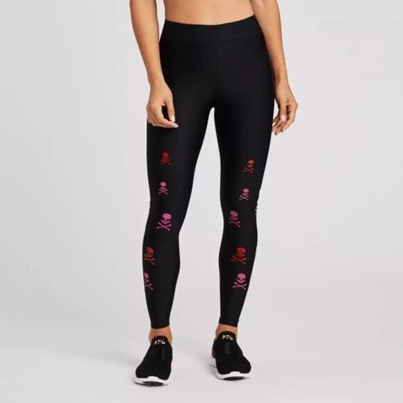 Ultracor x SoulCycle Scatter Skull Leggings Black Size M - Picture 1 of 5